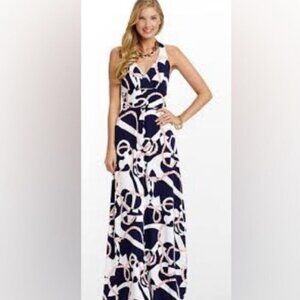 Elegant Navy and White Women's Mini Dress